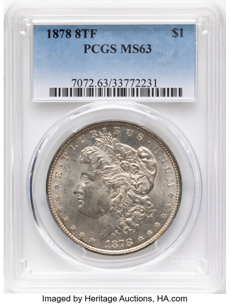 1878 8TF $1  Spiked Eye, VAM-3 MS thumbnail 3
