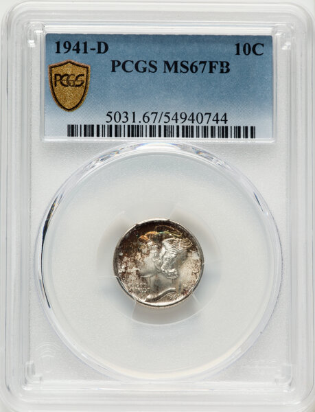 1941-D 10c MS FB MS67 FB thumbnail 4