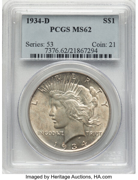 1934-D $1  MS thumbnail 4