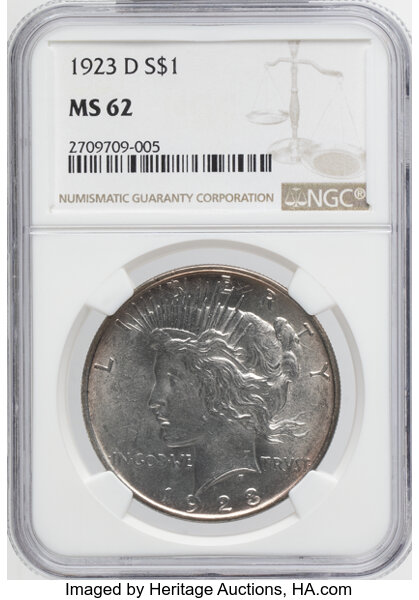 1923-D $1  MS thumbnail 3