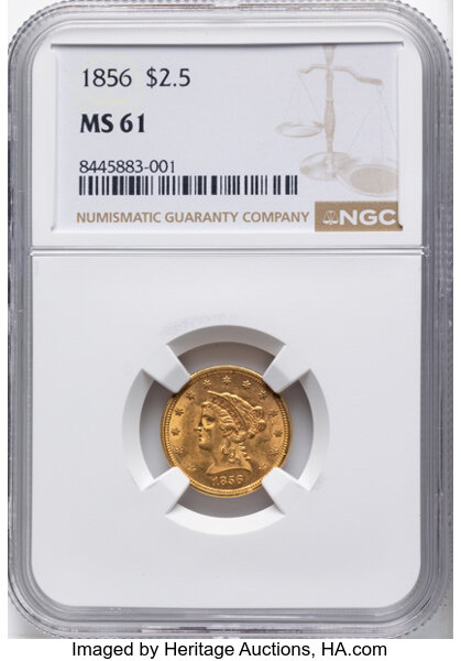 1856 $2 1/2 MS thumbnail 3