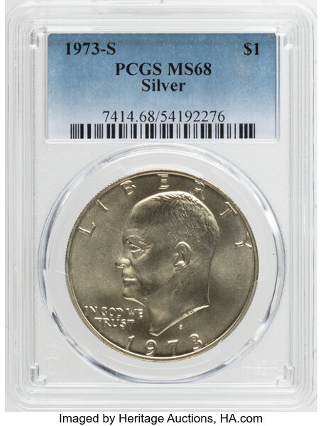 1973-S $1  Silver MS thumbnail 3