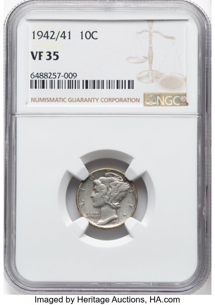 1942/1 10c Overdate, FS-101 MS thumbnail 2