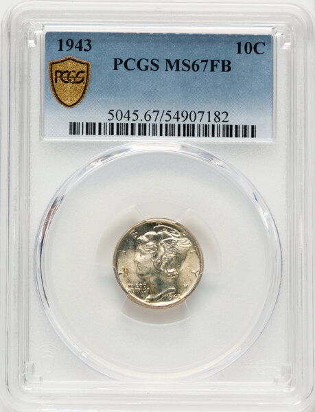 1943 10c MS FB MS67 FB thumbnail 4