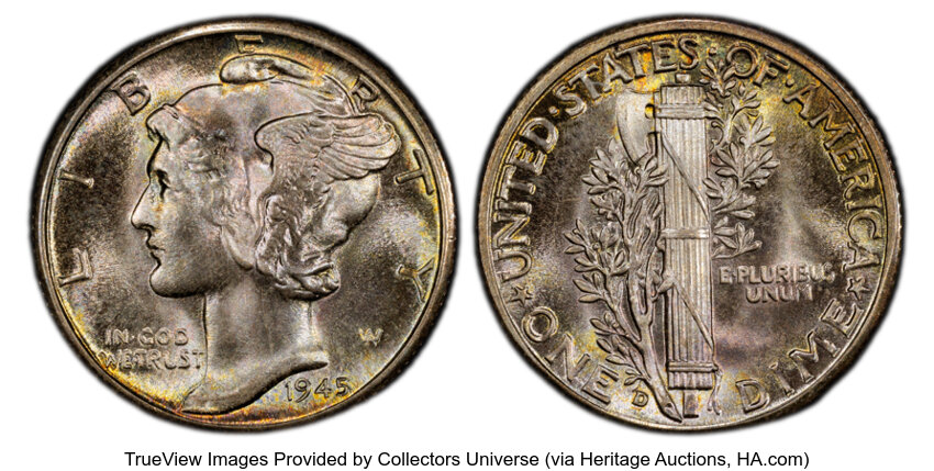 1945-D 10c MS thumbnail 4
