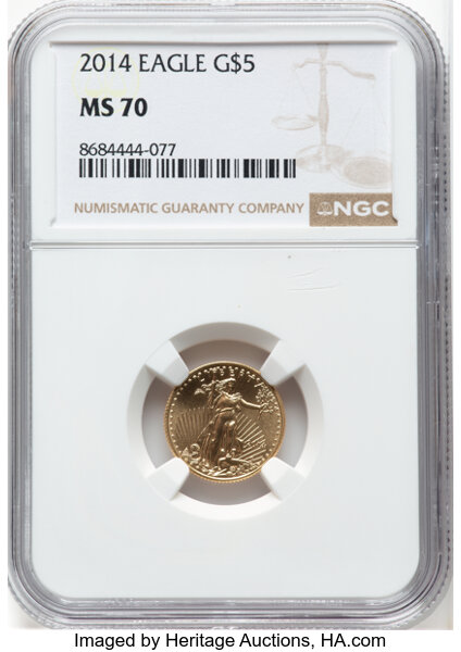 2014 $5  Gold Eagle MS thumbnail 5