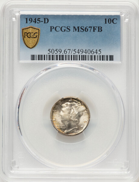 1945-D 10c MS FB MS67 FB thumbnail 8