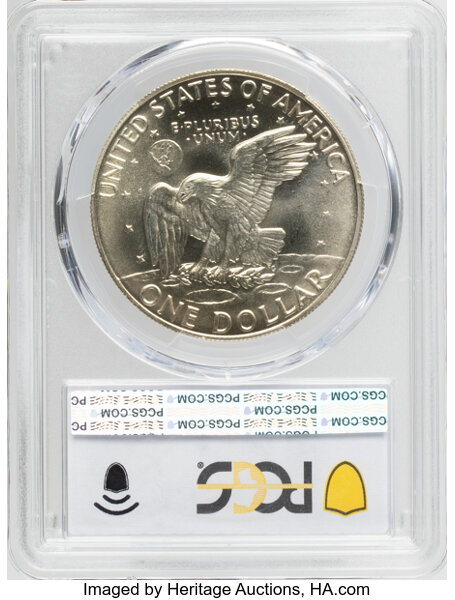 Eisenhower (Ike) $1  Silver [Type] MS68 CAC thumbnail 2