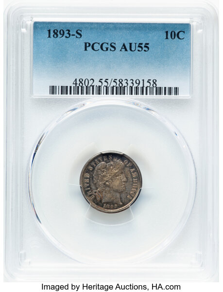1893-S 10c MS thumbnail 3