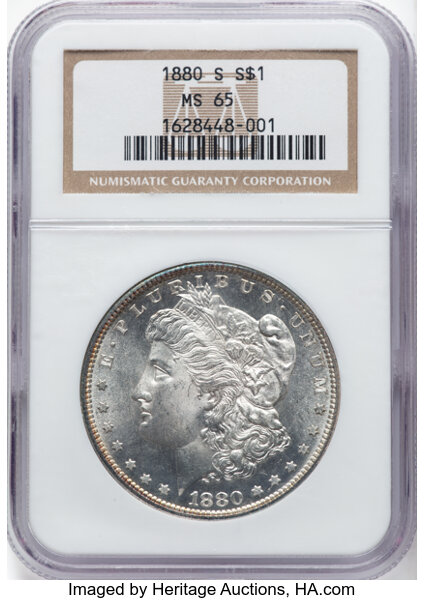 1880-S $1  Doubled Date, VAM-63  MS thumbnail 3