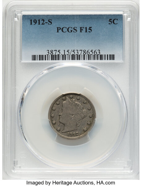 1912-S 5c MS thumbnail 3