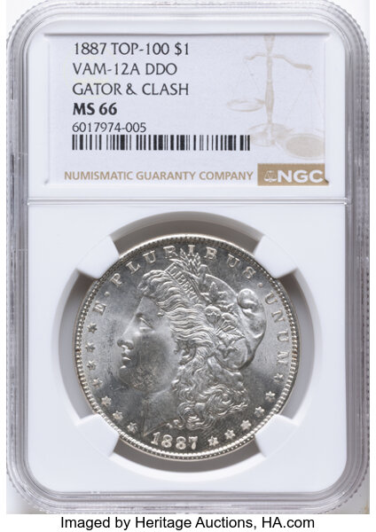 1887 $1  Alligator Eye, VAM-12  MS thumbnail 14