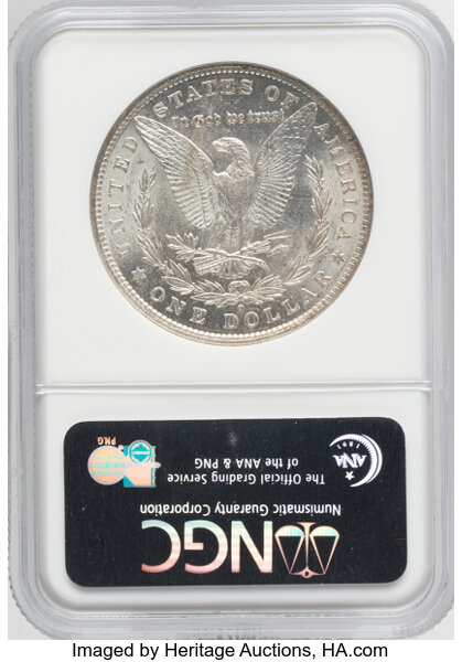 1880-O $1  Hangnail, VAM-48 AU58 thumbnail 2