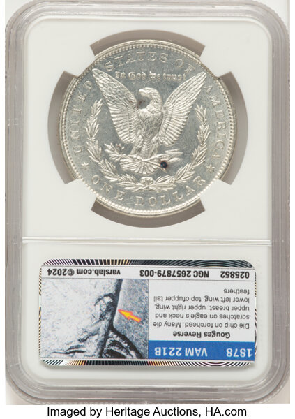 1878 7TF $1  Reverse of 1879 MS62 thumbnail 2