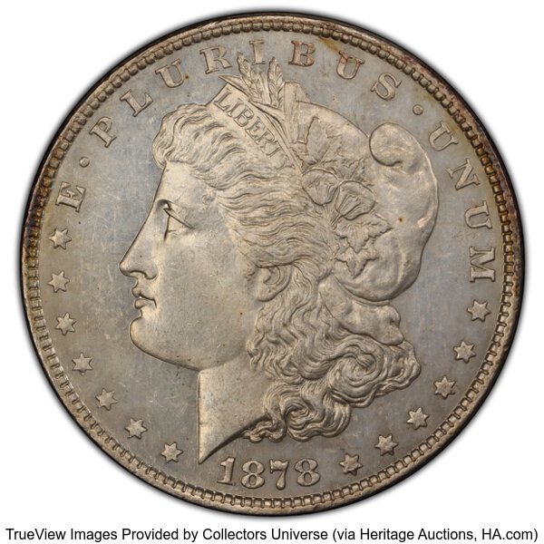 1878 8TF $1  Dot on Ear, VAM-14.6 MS thumbnail 2