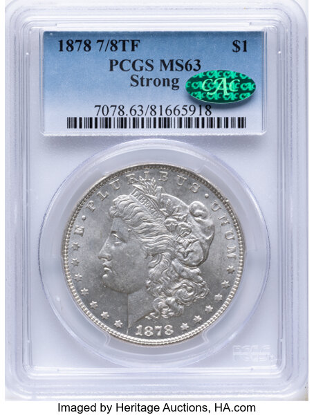 1878 7/8TF $1  Strong, 7/5, VAM-40 MS thumbnail 4