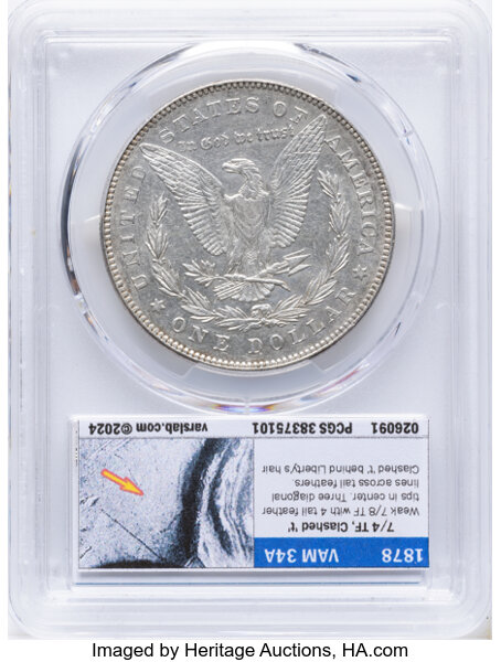 1878 7/8TF $1  Weak, 7/4, VAM-34 MS thumbnail 13