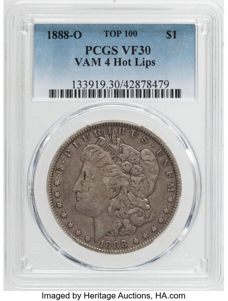 1888-O $1  Hot Lips, VAM-4 MS thumbnail 3