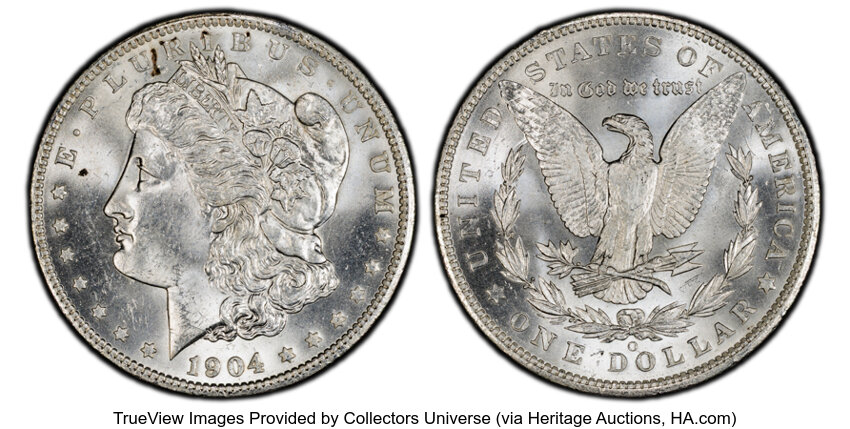1904-O $1  Fishhook, VAM-4B MS thumbnail 2