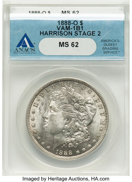 1888-O $1  Reverse Bulge, VAM-36A MS thumbnail 3
