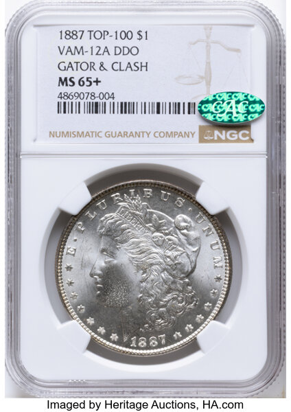 1887 $1  Alligator Eye, VAM-12  MS thumbnail 16