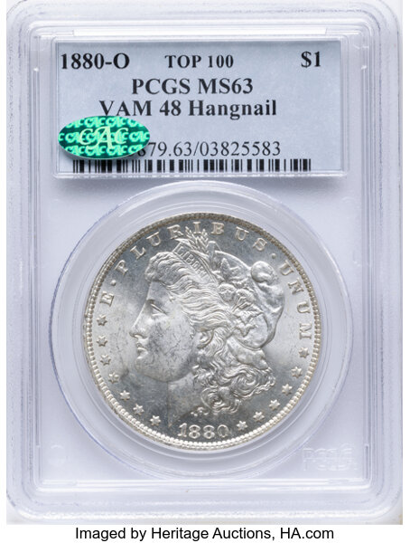 1880-O $1  Hangnail, VAM-48  MS thumbnail 5