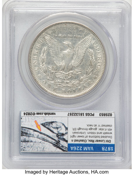 1878 7TF $1  Reverse of 1879 VG10 thumbnail 12