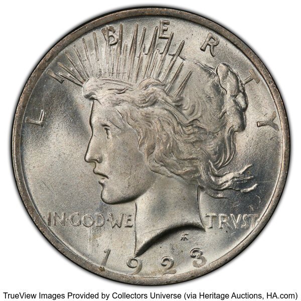 1923 $1  Tiara Die Gouge, VAM-1G MS thumbnail 4