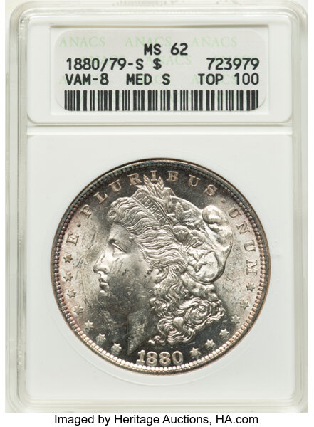 1880/79-S $1  Medium S, VAM-8 MS thumbnail 5