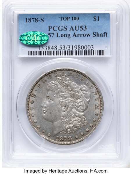 1878-S $1  Long Nock, VAM-57 MS thumbnail 3
