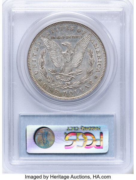 1878 7TF $1  Reverse of 1878, Re-engraved Wing, VAM-189 MS thumbnail 4