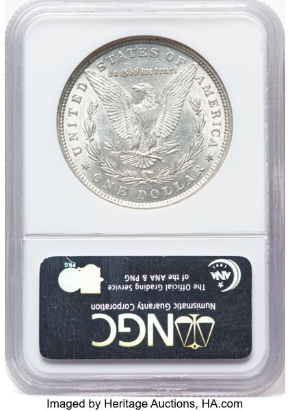 1880 $1 AU58 CAC thumbnail 2
