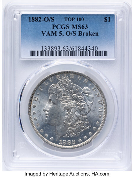 1882-O/S $1  O/S Broken, VAM-5 MS thumbnail 4