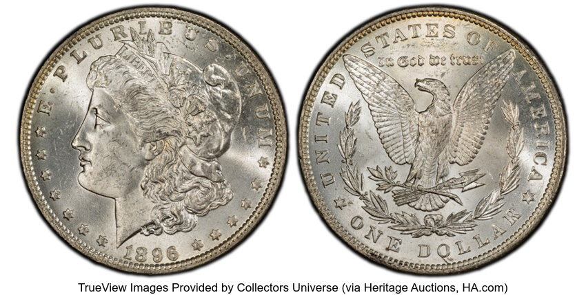 1896 $1  Doubled Stars, VAM-4 MS thumbnail 2