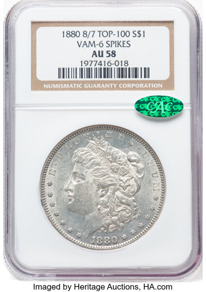 1880/7 $1  Spikes, VAM-6 MS thumbnail 3
