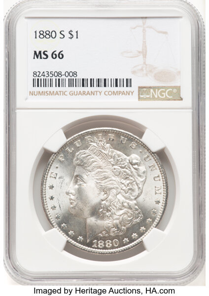 1880/9-S $1  Overdate, VAM-11 MS thumbnail 4