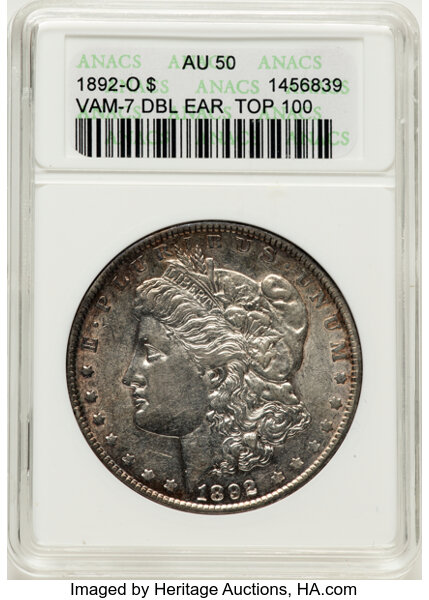1892-O $1  Doubled Ear, VAM-5 (7)  MS thumbnail 5