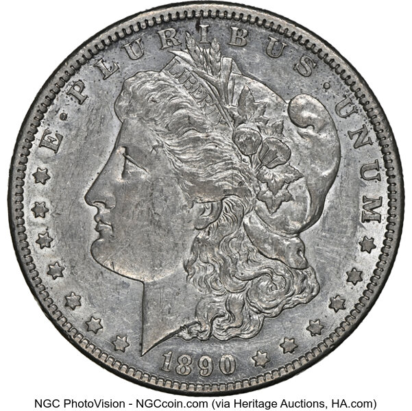 1890-CC $1  Tail Bar, VAM-4 MS thumbnail 2