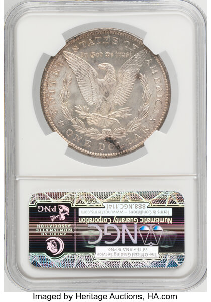 1891-CC $1  Spitting Eagle, VAM-3 MS63 CAC thumbnail 4