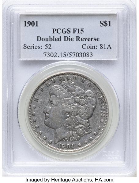 1901 $1  DDR, Shifted Eagle, VAM-3 MS thumbnail 3