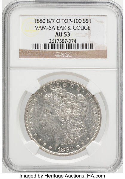 1880-O $1  8/7, Spike, VAM-6A  MS thumbnail 3