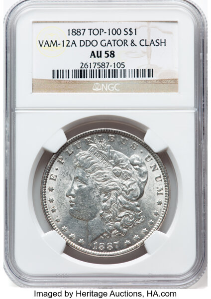 1887 $1  Alligator Eye, VAM-12  MS thumbnail 7