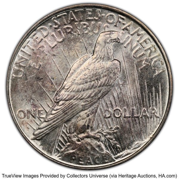 1922 $1  Gouge in Rays, VAM-2L MS thumbnail 2