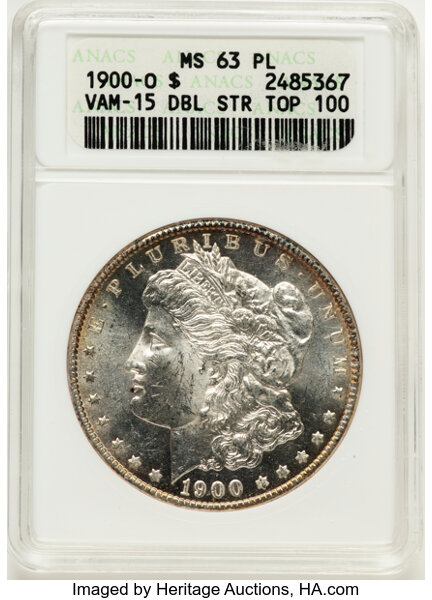 1900-O $1  Doubled Stars, VAM-15  MS thumbnail 8