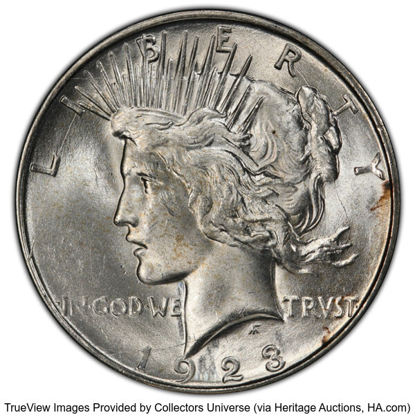 1923-D $1  Extra Hair, VAM-1E1 MS thumbnail 2