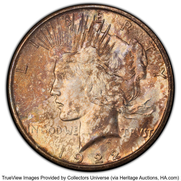 1922-S $1  Overpolished Rays, VAM-5A MS thumbnail 2