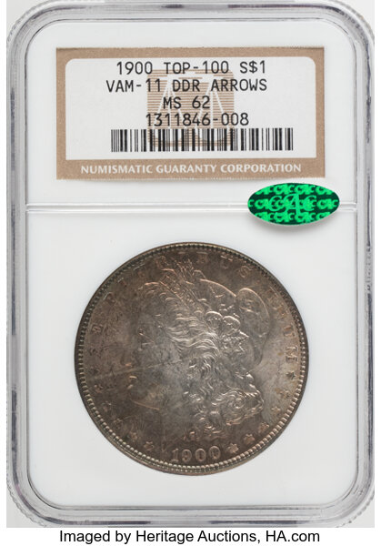 1900 $1  Doubled Wing, VAM-11  MS thumbnail 2