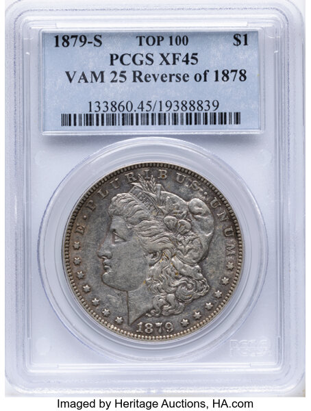 1879-S $1  Reverse of 1878, VAM-25 MS thumbnail 3