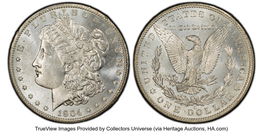 1904-O $1  Fishhook, VAM-4B MS thumbnail 3
