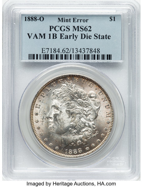 1888-O $1  Reverse Bulge, VAM-36A MS thumbnail 2